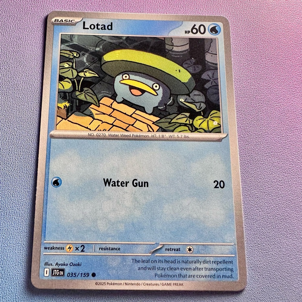 lotad - 035/159 (common) — pokemon: journey together
